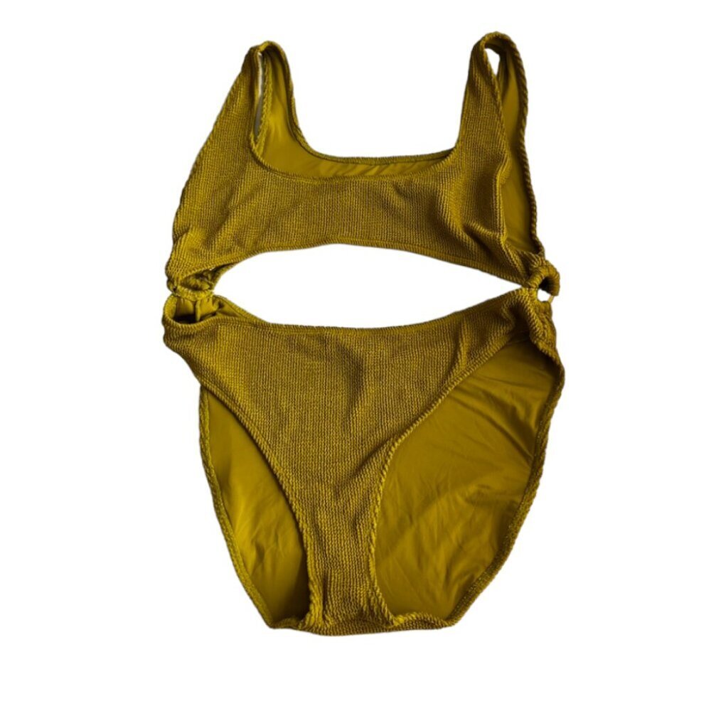 NWT Good American Green Always Fit Monokini Swimsuit - Picture 2 of 9